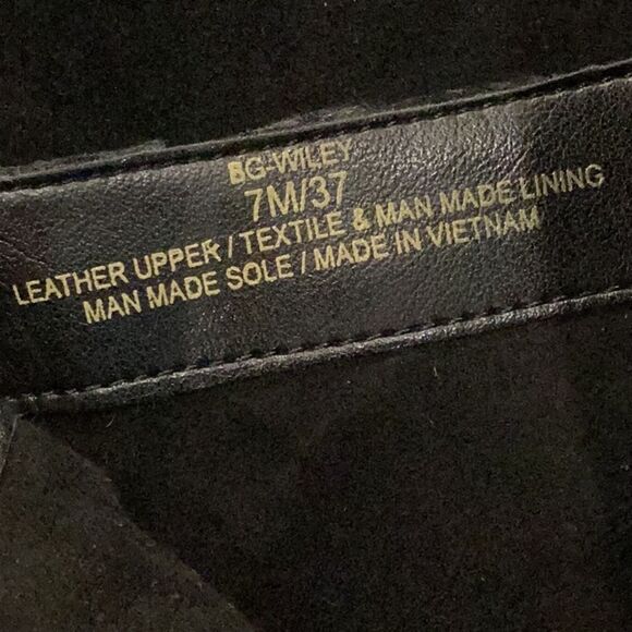 BCBGeneration Wiley Suede Lace Up Wedge Ankle Boot Bootie Black 7 - Picture 10 of 10